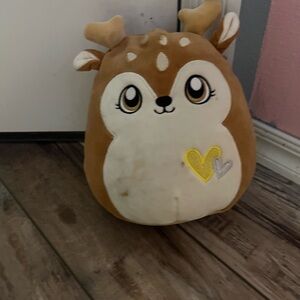 Squishmallows Brown and Cream Deer Plush